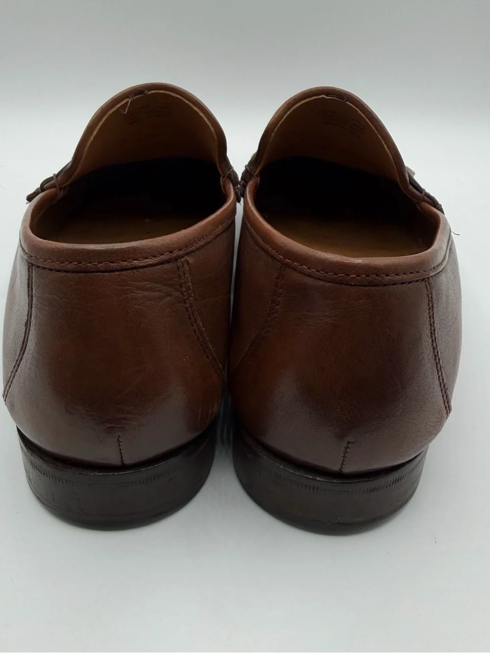 Meeting Street Brown Leather Tassel Kiltie Loafers Moc Toe Dress Shoes Men’s 11M